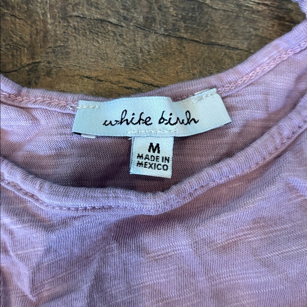 White Birch Purple Scoop Tank - Picture 2 of 2
